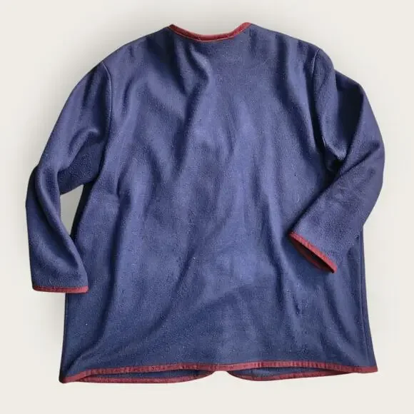 Willow Ridge Cardigan Women's Sz 2x Button up Front Pockets Autumn Leaves  VTG - Picture 3 of 8